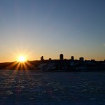 Coucher de soleil sur Québec